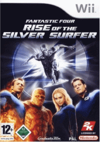 Fantastic Four: Rise of the Silver Surfer Wii US box art